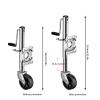QICBYING Boat Trailer Jack - Heavy Duty Marine Swivel Trailer Jack, Swivel Trailer Support Wheel, Trailer Jack with 15cm Wheel, Capacity 540kg, Retractable 25cm, for Boat, Motorhome, Yacht, Caravan view 2