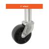QICBYING Boat Trailer Jack - Heavy Duty Marine Swivel Trailer Jack, Swivel Trailer Support Wheel, Trailer Jack with 15cm Wheel, Capacity 540kg, Retractable 25cm, for Boat, Motorhome, Yacht, Caravan view 4
