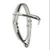 WeavingCraft Leather Headstall Bridle|Futurity Knot Browband|Hand Braided| Rawhide|White (Rawhide, Black) view 1