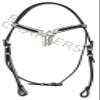WeavingCraft Leather Headstall Bridle|Futurity Knot Browband|Hand Braided| Rawhide|White (Rawhide, Black) view 2
