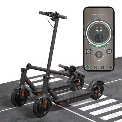 FREEBOY Electric Scooter Adults Teens, 8.5" Solid Tires, 500W Motor, 19 Miles Range, 20Mph Top Speed, Portable Foldable Commuting Scooter, Dual Braking & App Control
