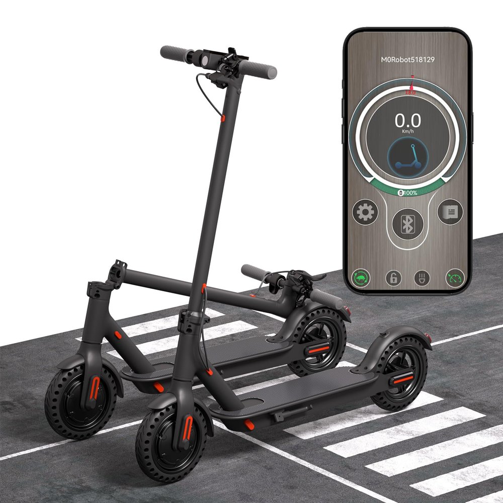FREEBOY Electric Scooter Adults Teens, 8.5" Solid Tires, 500W Motor, 19 Miles Range, 20Mph Top Speed, Portable Foldable Commuting Scooter, Dual Braking & App Control