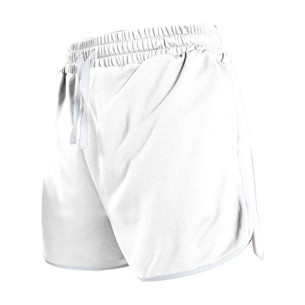 SWJGLITTR Mens Basketball Sportswear Shorts Mesh Active Gym Pockets Short Lightweight Sports Drawstring Short Pants (White,3X-Large)