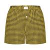 codcm Womens Y2K Boxer Shorts Cute Plaid Button Front Pajama Bottoms Pj Shorts Sleepwear(Yellow,3X-Large) view 2
