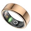 Heayzoki Smart Ring, Bluetooth 5.1 Wearable Fitness Ring, Electric Book Page Turning Music Control Camera Remote Control Smart Ring with Body Temperature (Rose Gold)
