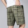 Men's Casual Plaid Beach Shorts Cargo Drawstring Loose Oversized Short Casual Elastic Waist Summer Men Short Pants (Green,3X-Large) view 2