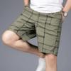 Men's Casual Plaid Beach Shorts Cargo Drawstring Loose Oversized Short Casual Elastic Waist Summer Men Short Pants (Green,3X-Large) view 4