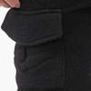 Mens Cotton Sweat Shorts Fleece Cargo Athletic Short Pants Elastic Waist Workout Work Men Short (Black,XX-Large) view 4