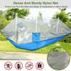 AISHULEI Hammock with Mosquito Net Lightweight Jungle Hammock for Trekking, Backpacking, Nylon Travel Hammock with Mosquito for Travel, Garden, Hiking, Survival (Color : N) view 2