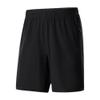 SWJGLITTR Mens Relaxed Elastic Waist Shorts Running Workout Zipper Pocket Short Athletic Fitness Gym Short Pant (Black,Medium) view 1