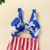 ZINTAOZT 4th of July Toddler Girl One Piece Swimsuit Stars and Stripes Print Bathing Suit Infant Summer Swimwear Sunsuit (B Red, 18-24 Months) view 4