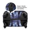 LZQPOEAS Travel Luggage Cover Suitcase Cover Suitcase Protector Snow Night Santa and Deer Luggage Washable Baggage Cover Elastic Anti-Scratch Suitcase Case Protector for Adult Personalized Suitcase view 3