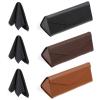 3 Pack Portable Sunglasses Case Foldable Glasses Case 6.38 x 2.72 x 2.52in(L*W*H) PU Hard Shell Eyeglasses Case With 3 Cleaning Cloths view 1