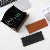 3 Pack Portable Sunglasses Case Foldable Glasses Case 6.38 x 2.72 x 2.52in(L*W*H) PU Hard Shell Eyeglasses Case With 3 Cleaning Cloths view 2