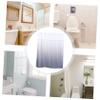 Ciieeo Shower Curtains and Liners Graduated Bath Curtain Family Use Easy to Use Hooks view 3