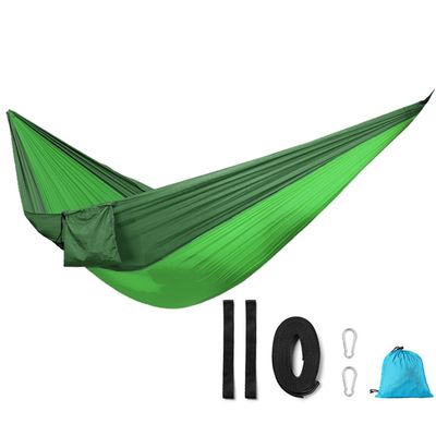 AISHULEI Camping Hammock Lightweight Portable Parachute Hammock Holds Up to 300KG Portable Tree Hammock with 2 Strong Webbings 2 Carabiners Patio Garden Indoor Outdoor (Color : O)