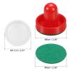 PATIKIL 60mm Air Hockey Pushers and Air Hockey Pucks, Handles Paddles Replacement Accessories for Games Tables(2 Pushers with Pads, 4 Pucks) view 2