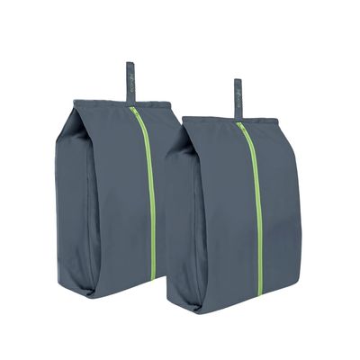 Ecoright Shoe Bags for Travel, Set of 2, 100% Recycled Water-Resistant Zipper Pouch Bags, Shoe Bags for Storage, Travel Essentials for Men & Women