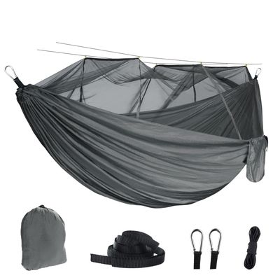 AISHULEI Hammock with Mosquito Net Lightweight Jungle Hammock for Trekking, Backpacking, Nylon Travel Hammock with Mosquito for Travel, Garden, Hiking, Survival (Color : C)