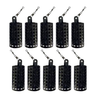 CUCUFA Fishing Lure Cage Metal Carp Fishing Tackle Feeder Bait Holder Trap Basket 10PCS 20g fishing lure cage