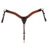 Professional's Choice Contoured 2" Hand Stamped Oiled/Burgundy Breast Collar view 1