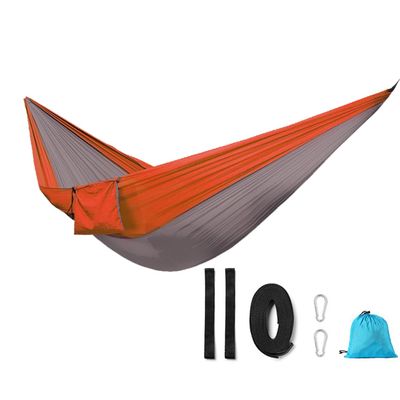 AISHULEI Camping Hammock Lightweight Portable Parachute Hammock Holds Up to 300KG Portable Tree Hammock with 2 Strong Webbings 2 Carabiners Patio Garden Indoor Outdoor (Color : C)