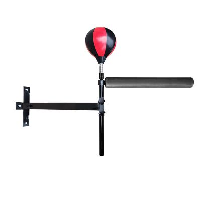 TREGOO Wing Chun Dummy Wall Mounted Boxing Spinning Bar for Punching Speed Kung Fu Training, Wing Tsun Dummies Fitness Equipment, Martial Arts Arms for Home Ourdoor (Size : Single Ball)
