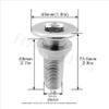 1PC of RANYUSS Stainless Steel 316 Combo Stainless Steel Thru-Hull Fitting w/Nut & Gasket for (3/4" ID) view 2