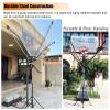 NUNETH Metal Basketball Shot Returner Net System for Hoop, Foldable Basketball Return Attachment, Floor Standing Basketball Pass Back Rebounder Net Trainer view 2