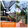 NUNETH Metal Basketball Shot Returner Net System for Hoop, Foldable Basketball Return Attachment, Floor Standing Basketball Pass Back Rebounder Net Trainer view 4