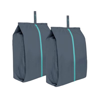 Ecoright Shoe Bags for Travel, Set of 2, 100% Recycled Water-Resistant Zipper Pouch Bags, Shoe Bags for Storage, Travel Essentials for Men & Women