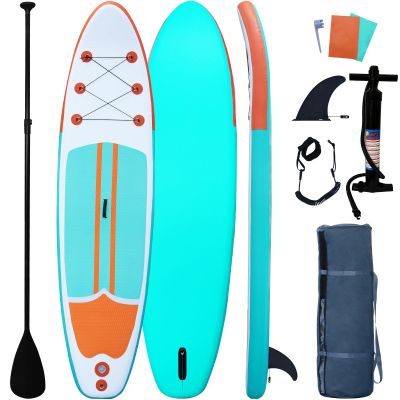 Inflatable Paddle Boards Stand Up Paddleboard Wide Stable with Premium SUP Paddle Board Accessories for All Skill Levels with Fins, Adjustable Paddle, Pump, Backpack, Leash