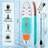 Inflatable Paddle Boards Stand Up Paddleboard Wide Stable with Premium SUP Paddle Board Accessories for All Skill Levels with Fins, Adjustable Paddle, Pump, Backpack, Leash view 2
