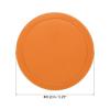 PATIKIL Air Hockey Pucks 3.2 Inch, 4Pcs Air Hockey Heavy Replacement Pucks for Game Tables Equipment Accessories, Orange view 2