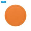 PATIKIL Air Hockey Pucks 3.2 Inch, 4Pcs Air Hockey Heavy Replacement Pucks for Game Tables Equipment Accessories, Orange view 3