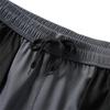 SWJGLITTR Mens Relaxed Elastic Waist Shorts Running Workout Zipper Pocket Short Athletic Fitness Gym Short Pant (Grey,3X-Large) view 2