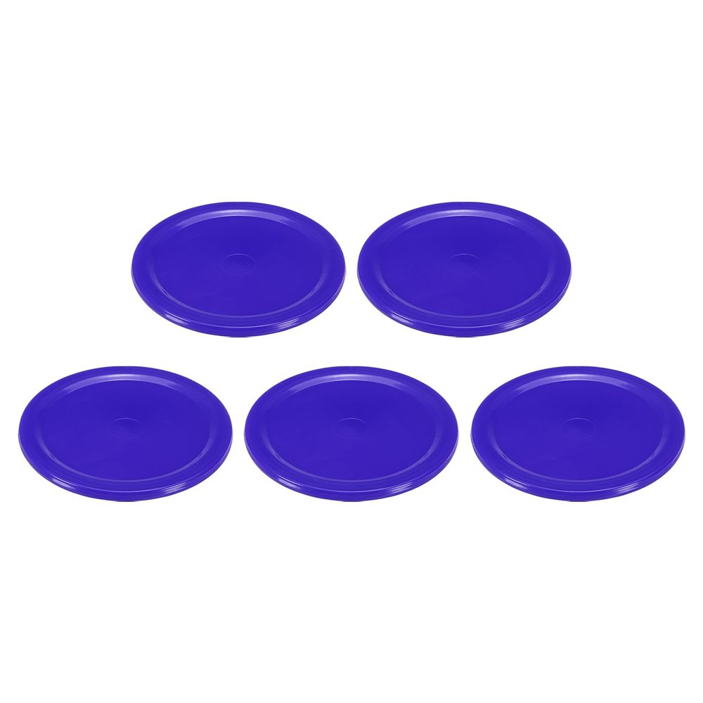 PATIKIL Air Hockey Pucks 2.5 Inch, 5Pcs Air Hockey Heavy Replacement Pucks for Game Tables Equipment Accessories, Dark Blue