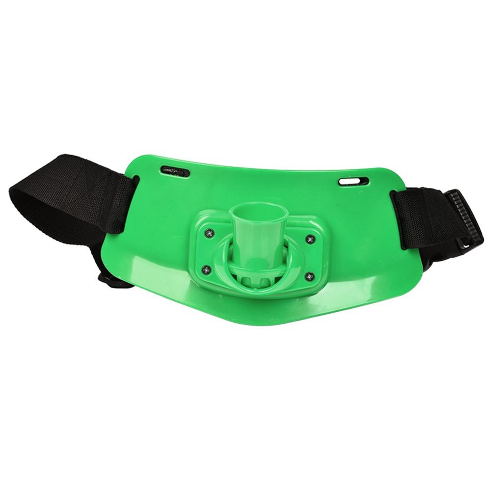 Odorkle Fishing Rod Pole Holder,Portable Adjustable Fishing Holder Belt Fish Tackle Accessories (Green)