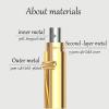 YURZA Gold Initial Rings for Women Non Tarnish Thumb Rings for Teen 14K Gold plated for Women (A, 9) view 2