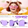 Saysurey 20 Pairs DIY Heart Sunglasses Popular Singer Themed Party Favors Friendship Heart Shaped Sunglasses for Girls Women Fans Birthday Party Supplies view 3