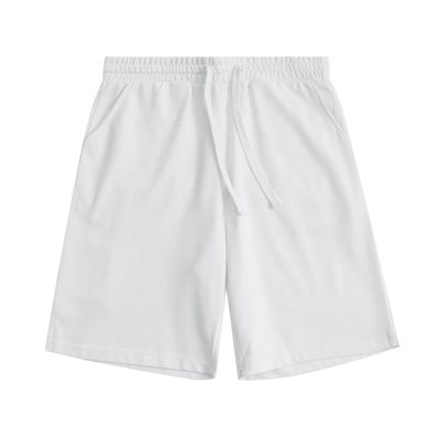 SWJGLITTR Men Multi Pockets Cotton Short Casual Outdoor Sweat Short Pant Workout Gym Running Exercise Shorts (White,XX-Large)