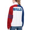 STARTER Women's White Buffalo Bills Curve Ball Raglan Full-Zip Track Jacket view 2