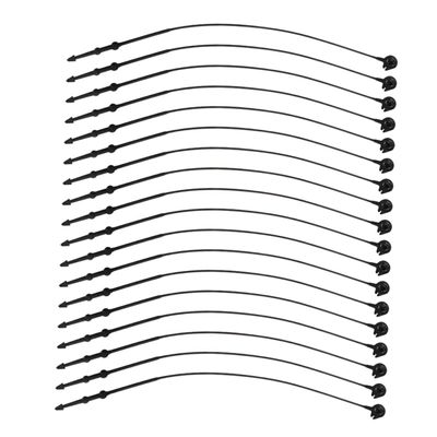 Hoement Black Plastic Tag Fasteners for Clothing Price Tags Secure Tamper Display for Care Labels