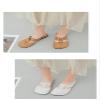 BAZHAIRQ Women's Hollow Out Flats Mules Non-Slip,Women's Round Toe Mules,Open Back Flat Loafers for Ladies (42,White) view 4