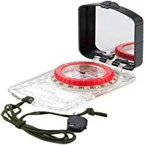 aiqiua Outdoor Portable Compass, Waterproof and Shakeproof Compass, Luminous Design, Basic Positioning, Measuring Azimuth Camping and Hiking DurableProvide Accurate Direction Help, Easy to Carry