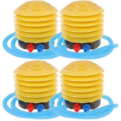 Foot Pump Plastic Bellows Beach Ball Pump for Yoga Bed Mattress Inflatable Boat 4Pcs