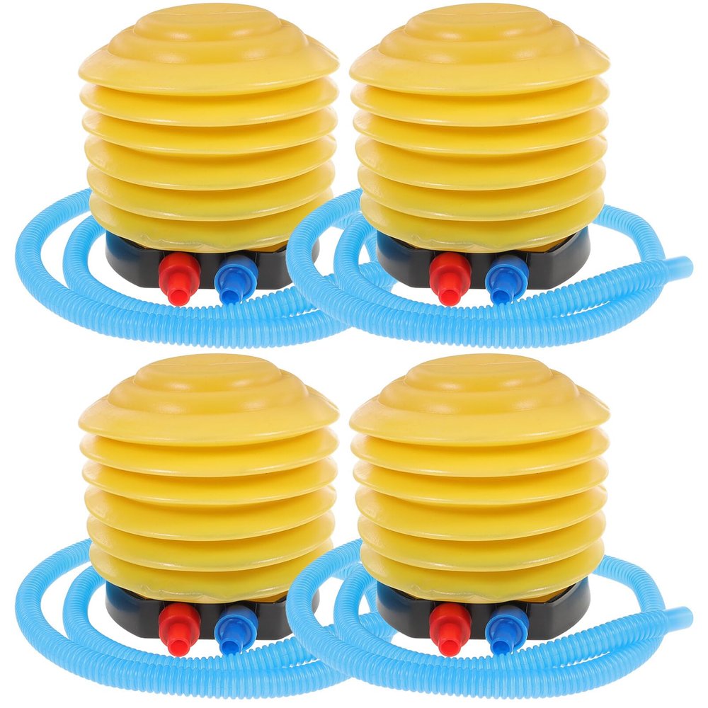 Foot Pump Plastic Bellows Beach Ball Pump for Yoga Bed Mattress Inflatable Boat 4Pcs