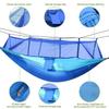 AISHULEI Hammock with Mosquito Net Lightweight Jungle Hammock for Trekking, Backpacking, Nylon Travel Hammock with Mosquito for Travel, Garden, Hiking, Survival (Color : K) view 3