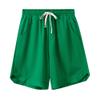 SWJGLITTR Men's Twill Cotton Shorts Running Workout Training Jogger Basketball Drawstring Elastic Waist Sweat Short (Green,Medium) view 1