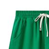 SWJGLITTR Men's Twill Cotton Shorts Running Workout Training Jogger Basketball Drawstring Elastic Waist Sweat Short (Green,Medium) view 2